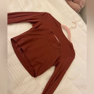 Lululemon better best long sleeve ~ burnt orange